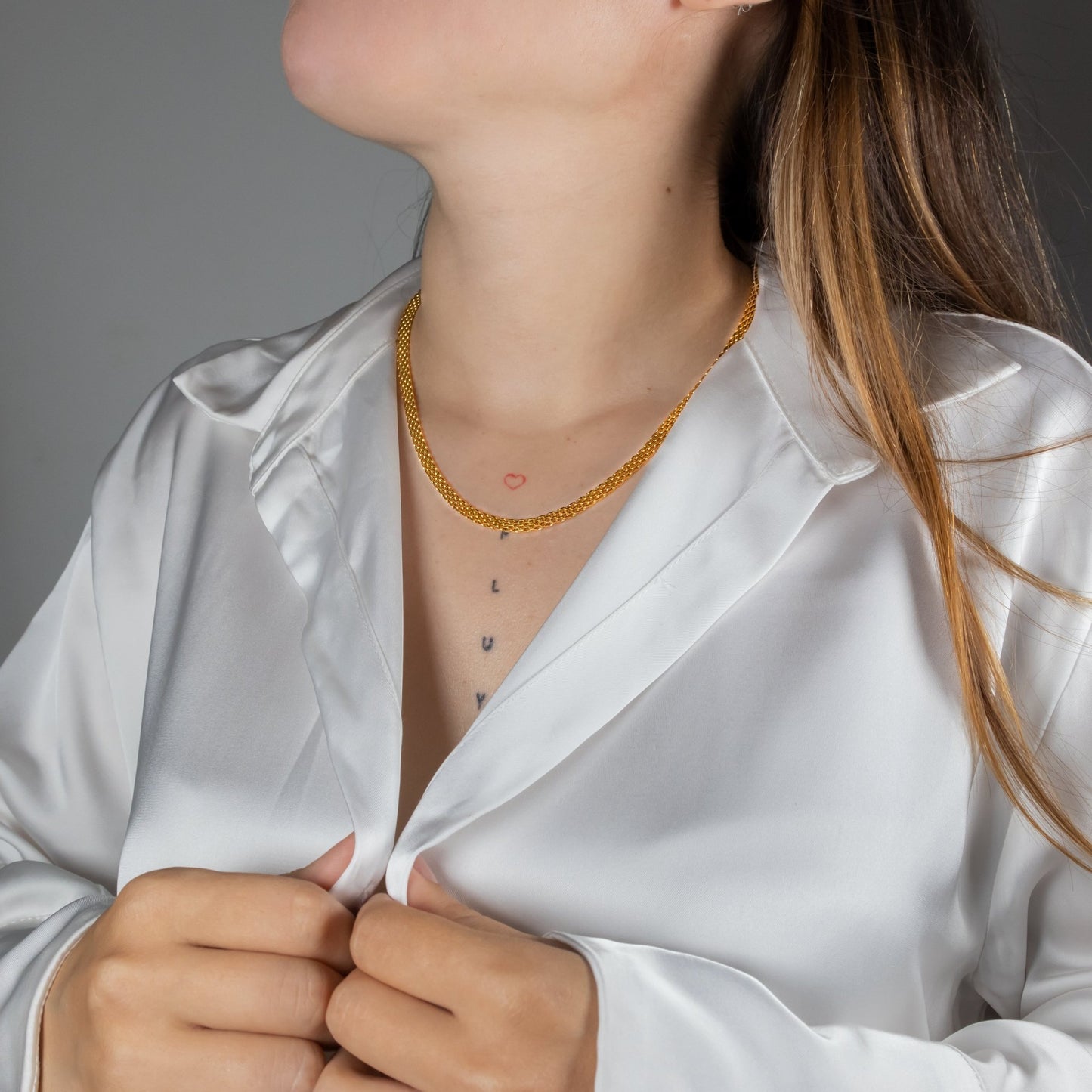 Combo Chinesca Mujer - Cadena Chinesca de Detalle Delicado + Pulsera Chinesca de Regalo, Fina con Toque Exótico - Lioro