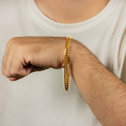 Combo Serpiente Hombre - Cadena Serpiente de Alto Brillo + Pulsera Serpiente de Regalo, Flexible con Movimiento Natural - Lioro