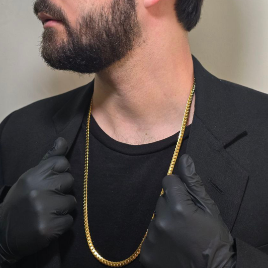 🐍 Combo Serpiente King - Cadena Serpiente de Alto Brillo + Pulsera Serpiente de Regalo