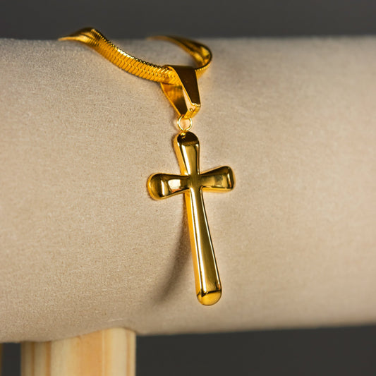 Combo Cartier Poder – Cadena Cartier Imponente + Dije Cruz de Regalo, Fuerza y Fe en tu Estilo - Lioro