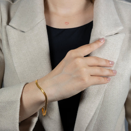 Combo Egipcia Mujer - Cadena Estilo Egipcio con Brillo Intenso + Pulsera Egipcia de Regalo, Fina para Look Radiante - Lioro