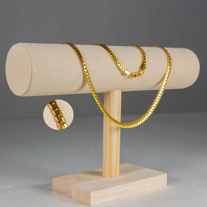 Combo Grabada Hombre - Cadena para Hombre con Grabado Profundo y Resistencia al Desgaste + Pulsera Grabada de Regalo, con Diseño a Juego y Ajuste Cómodo - Lioro