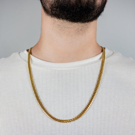 Combo Grabada Hombre - Cadena para Hombre con Grabado Profundo y Resistencia al Desgaste + Pulsera Grabada de Regalo, con Diseño a Juego y Ajuste Cómodo - Lioro