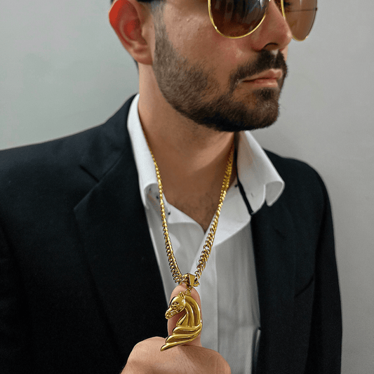Combo Hombre Alfa – Cartier 18K + Dije Caballo GRATIS - Lioro