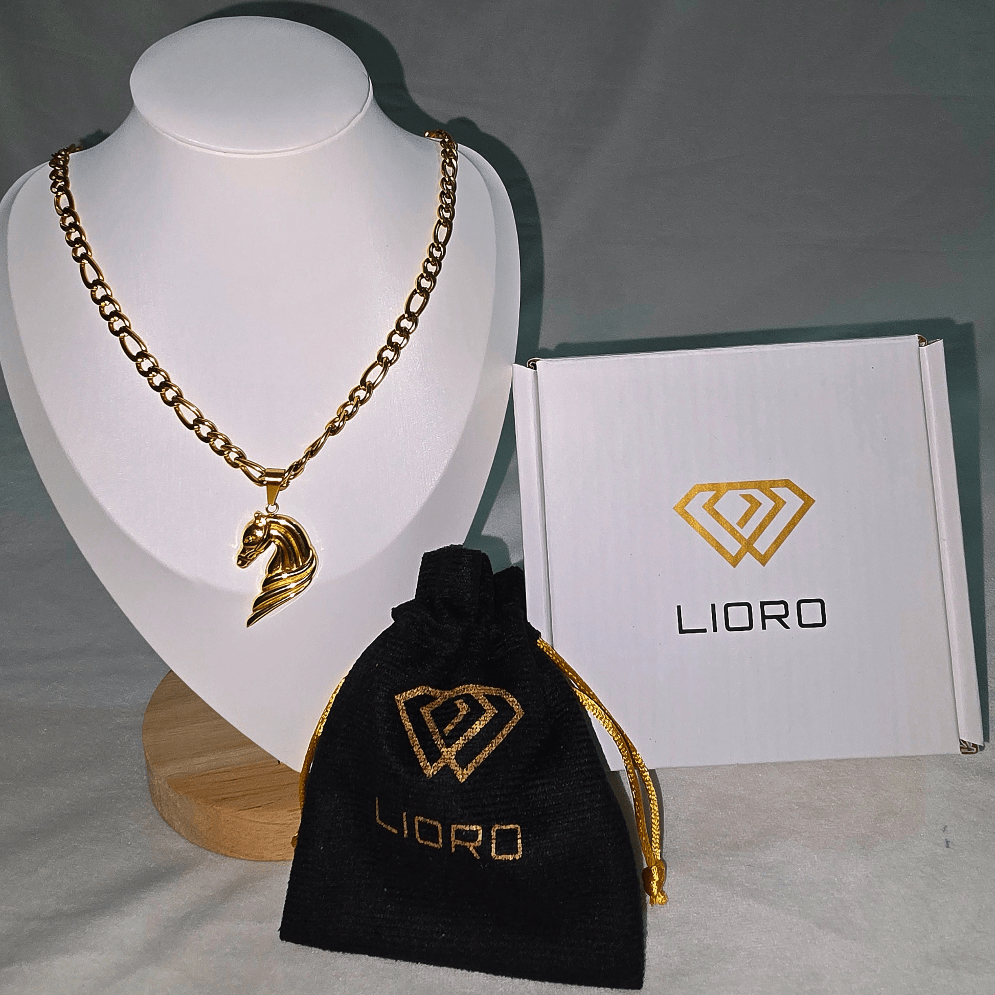 Combo Hombre Alfa – Cartier 18K + Dije Caballo GRATIS - Lioro
